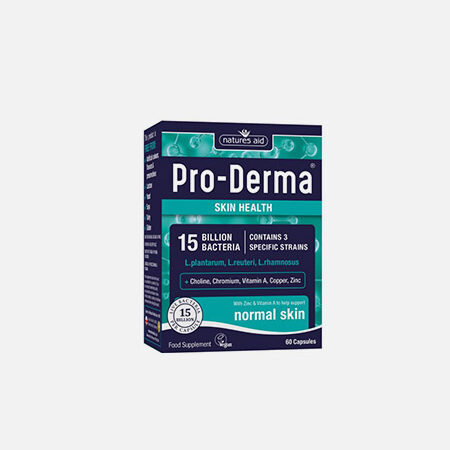 Pro-Derma (15 Billion Bacteria) – 60 cápsulas – Natures Aid