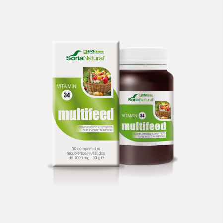 34 Multifeed – 30 comprimidos – Soria Natural