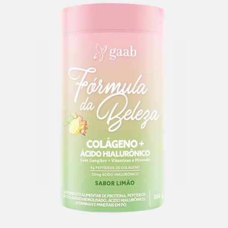 Formula Beleza Limão Gengibre – 200g – GAAB Wellness