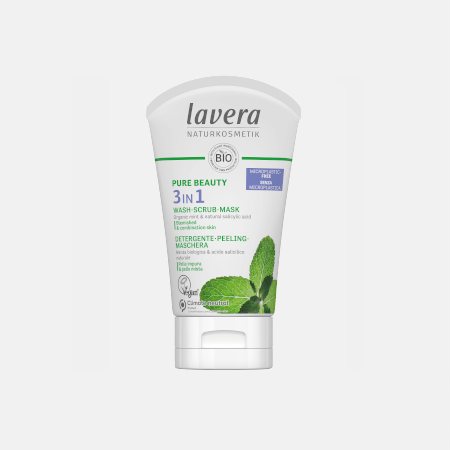 Pure Beauty 3 in 1 Wash Scrub Mask – 125ml – Lavera