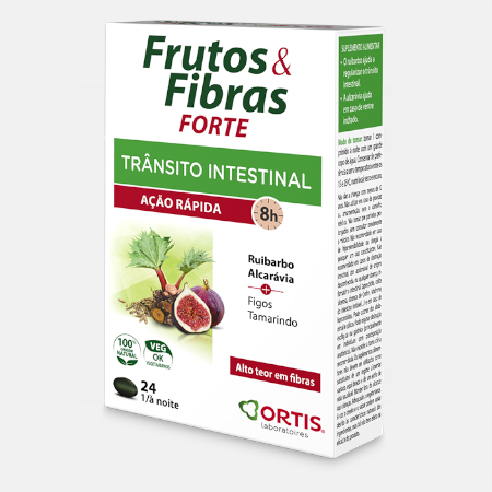 Frutos & Fibras FORTE – 24 comprimidos – Ortis