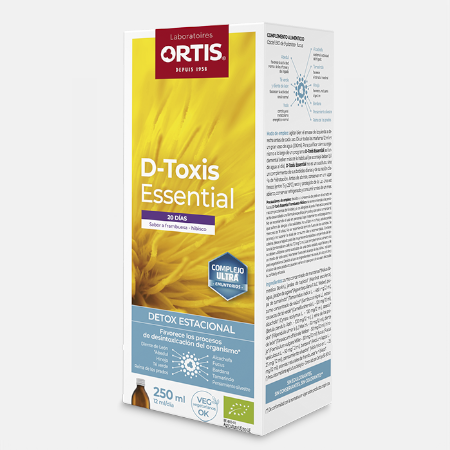 D-Toxis Essential Framboesa Hibisco – 250ml – Ortis
