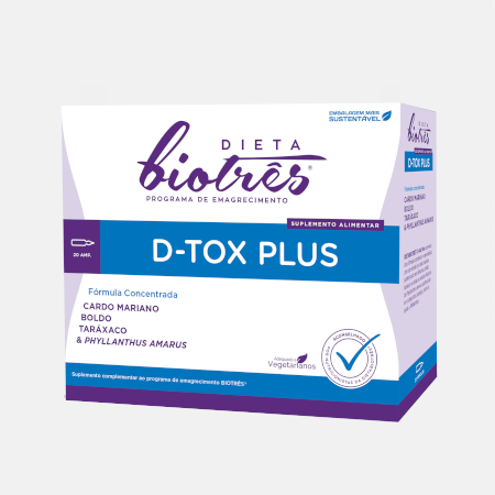 D-Tox Plus – 20 ampolas – Dieta Biotrês