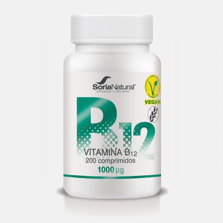 Vitamina B12 – 200 comprimidos – Soria Natural