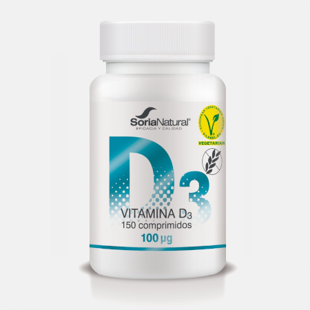 Vitamina D3 – 150 comprimidos – Soria Natural