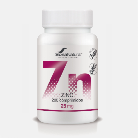 Zinco – 200 comprimidos – Soria Natural