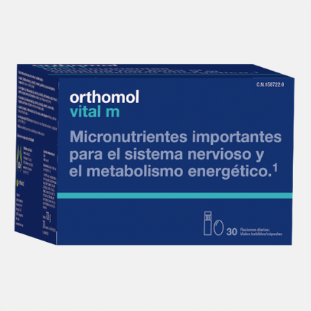 Orthomol Vital M – 30 porções: frascos + cápsulas