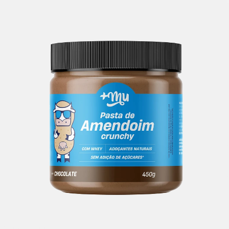 Creme de Amendoim Crunchy Chocolate – 450g – +Mu