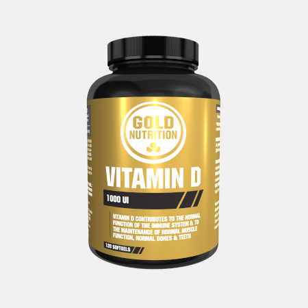 Vitamin D 1000ui – 120 cápsulas – Gold Nutrition