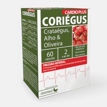 Coriegus Cardio Plus – 60 cápsulas – DietMed