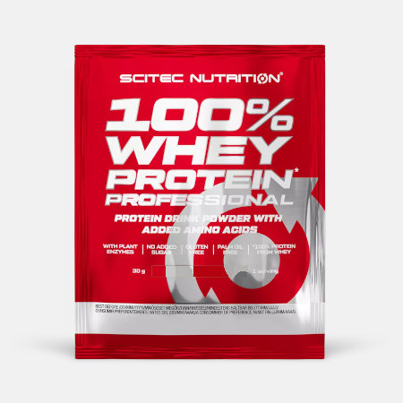 100% Whey Protein Professional Strawberry – 30g – Scitec Nutrition