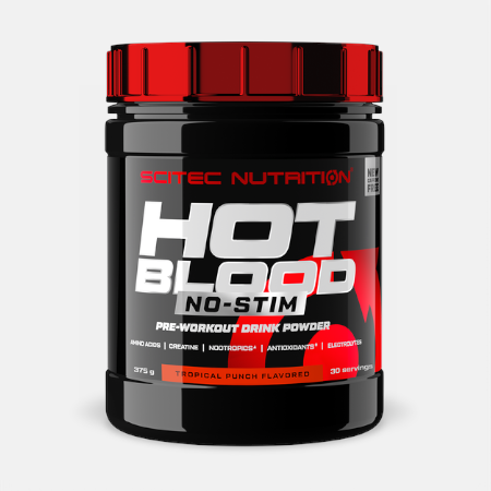 Hot Blood No-Stim Tropical Punch – 375g – Scitec Nutrition