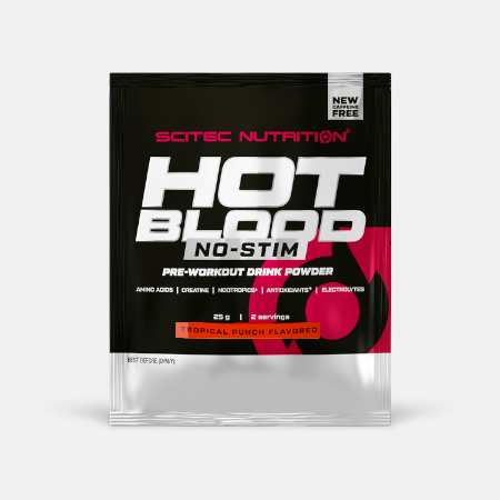 Hot Blood No-Stim Tropical Punch – 25g – Scitec Nutrition