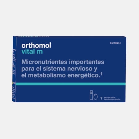 Orthomol Vital M – 7 porções: frascos + cápsulas