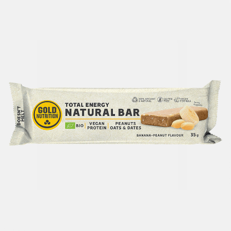 Total Energy Natural Bar Amendoim Banana – 35g – Gold Nutrition