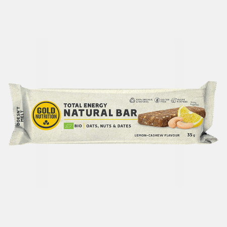 Total Energy Natural Bar Limão Caju – 35g – Gold Nutrition