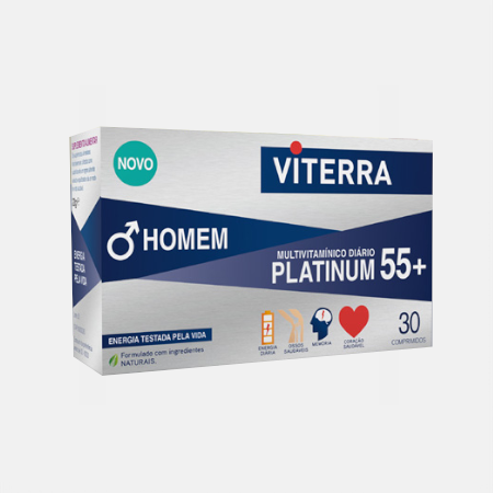 Viterra Platinum 55+ Homem – 30 comprimidos – Perrigo