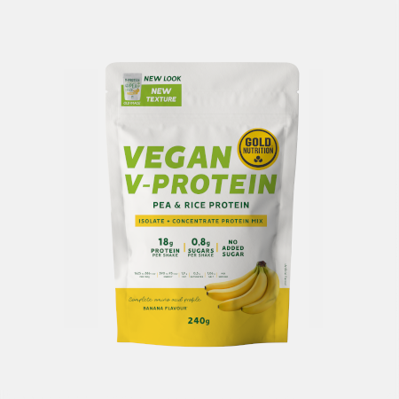 Vegan V-Protein Banana – 240g – Gold Nutrition