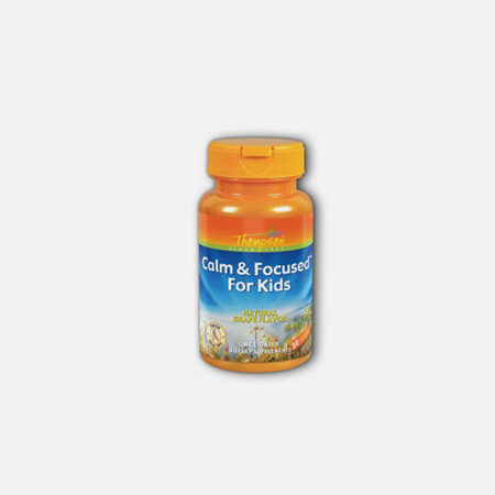 Calm & Focused for Kids – 30 comprimidos mastigáveis – Thompson