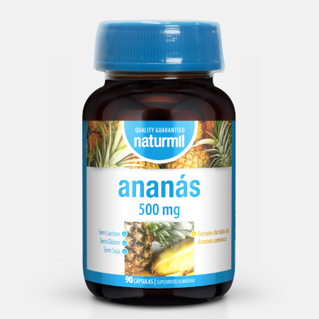 Ananás 500 mg – 90 comprimidos – Naturmil