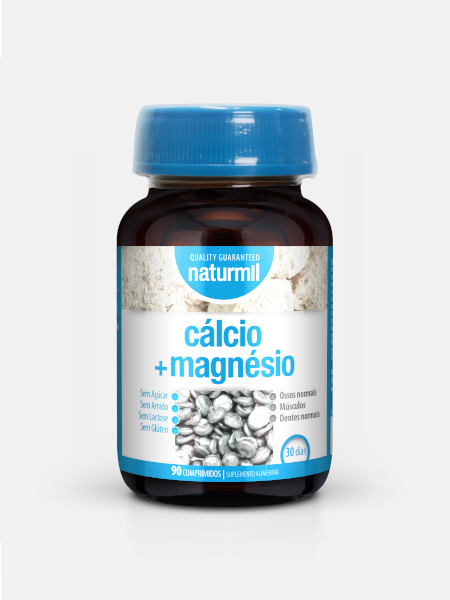 Cálcio + Magnésio - 90 comprimidos - Naturmil