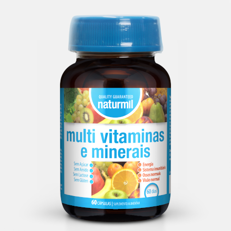 Multi Vitaminas e Minerais – 60 cápsulas – Naturmil