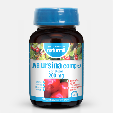 Uva Ursina Complex 200 mg – 90 comprimidos – Naturmil