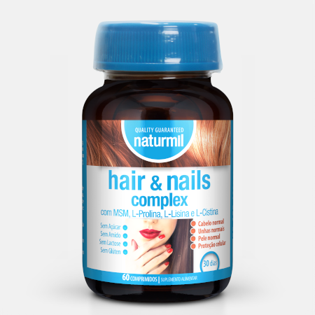 Hair Nails Complex com MSM – 60 comprimidos – Naturmil