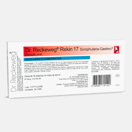 Rekin 17 – 10 ampolas – Dr. Reckeweg