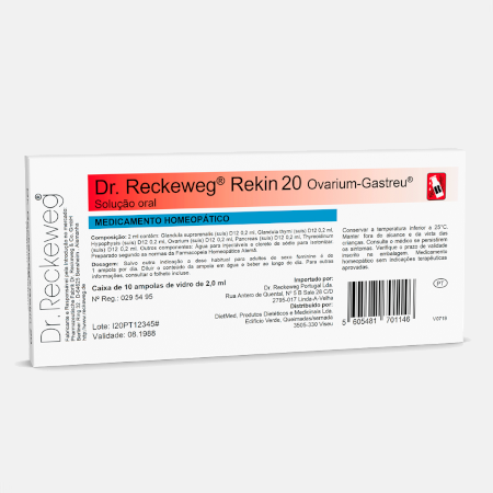 Rekin 20 – 10 ampolas – Dr. Reckeweg