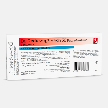 Rekin 59 – 10 ampolas – Dr. Reckeweg