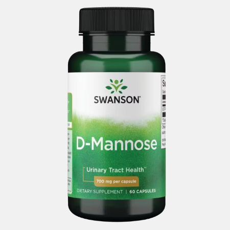 D-Mannose 700 mg – 60 cápsulas – Swanson