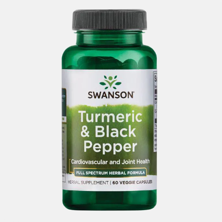 Turmeric & Black Pepper – 60 cápsulas – Swanson