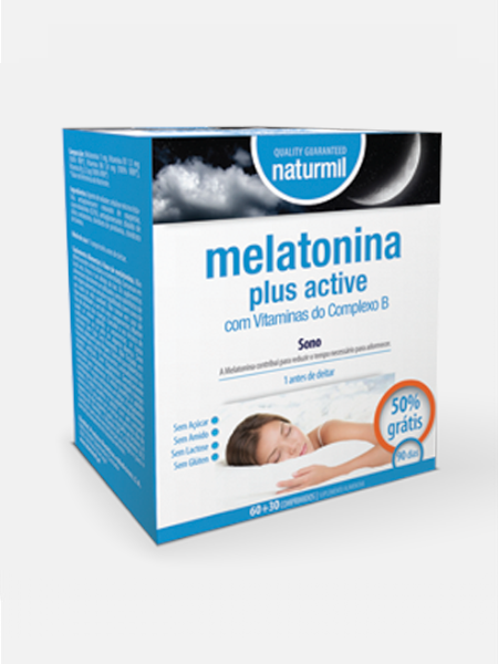 Melatonina Plus Active - 60 + 30 comprimidos - Naturmil