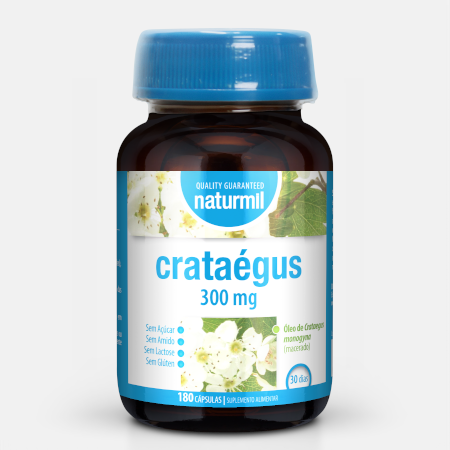 Crataégus 300mg – 180 comprimidos – Naturmil