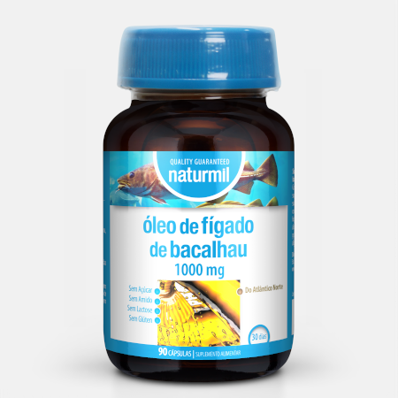 Óleo de Fígado de Bacalhau 1000 mg – 90 cápsulas – Naturmil