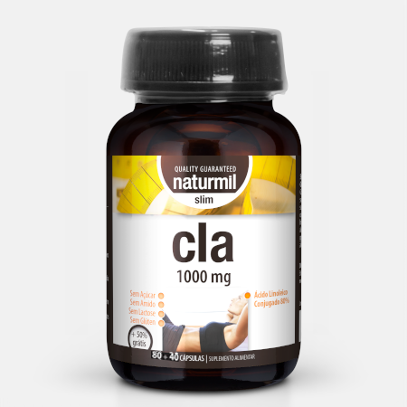 CLA 1000 mg – 80+40 cápsulas – Naturmil Slim