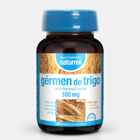 Germen de Trigo 500 mg – 120 cápsulas – Naturmil