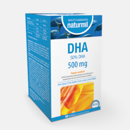 DHA 500 mg – 60 cápsulas – Naturmil
