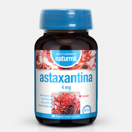 Astaxantina 4 mg – 60 cápsulas – Naturmil