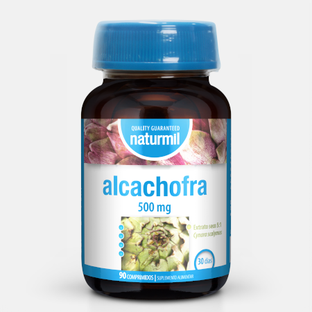 Alcachofra 500mg – 90 comprimidos – Naturmil