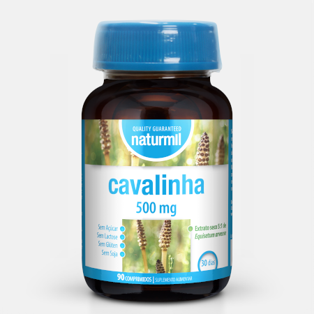 Cavalinha – 500 mg – 90 comprimidos – Naturmil