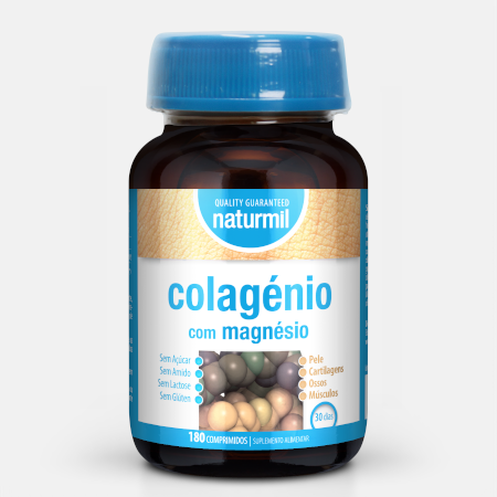 Colagénio com Magnésio – 180 comprimidos – Naturmil