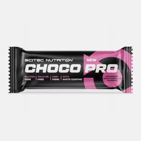 Choco Pro Bar Strawberry White Chocolate – 50g – Scitec Nutrition
