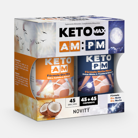 Keto AM : PM – 45 + 45 comprimidos – Novity