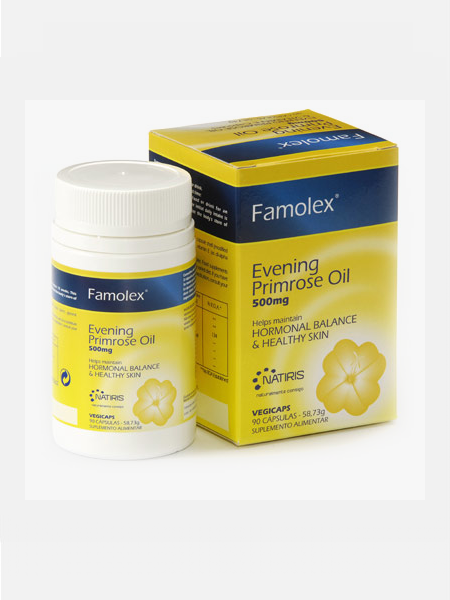 Famolex Evening Primrose Oil 500mg - 90 cápsulas - Natiris