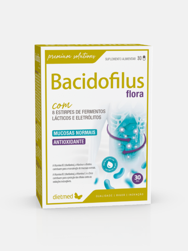 Bacidofilus Flora - 30 cápsulas - DietMed