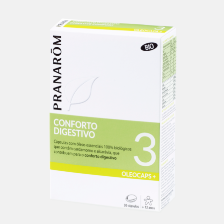 Conforto digestivo 3 BIO – 30 cápsulas – Pranarom