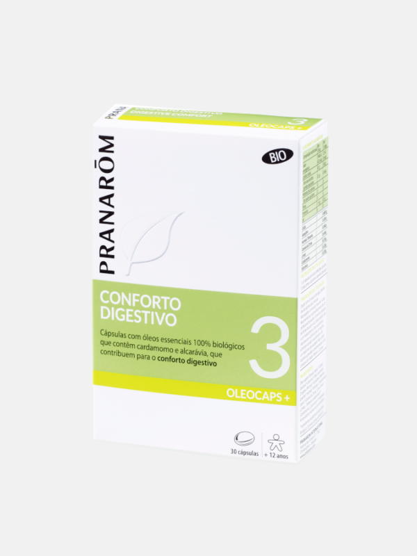 Conforto digestivo 3 BIO - 30 cápsulas - Pranarom
