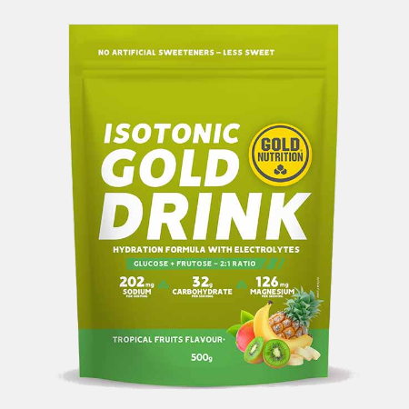 Isotonic Gold Drink Frutos Tropicais – 500g – Gold Nutrition